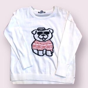 𝅺french Connection Size S/M Ski Bulldog Sweater